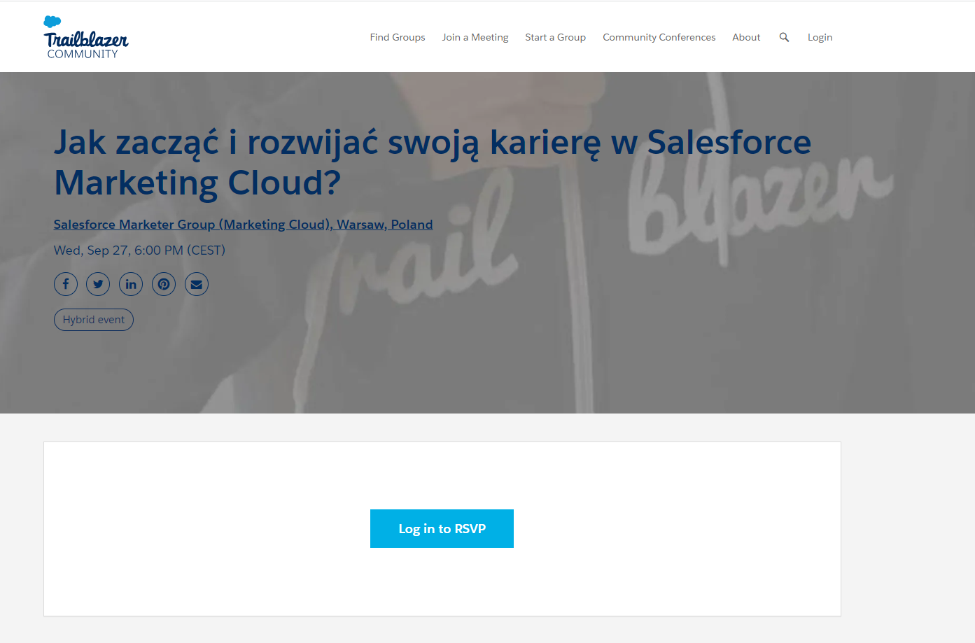 Warsaw Salesforce Marketer Group