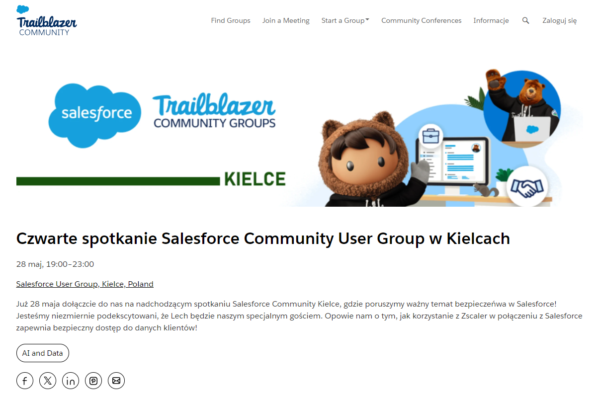 Salesforce User Group, Kielce, Poland