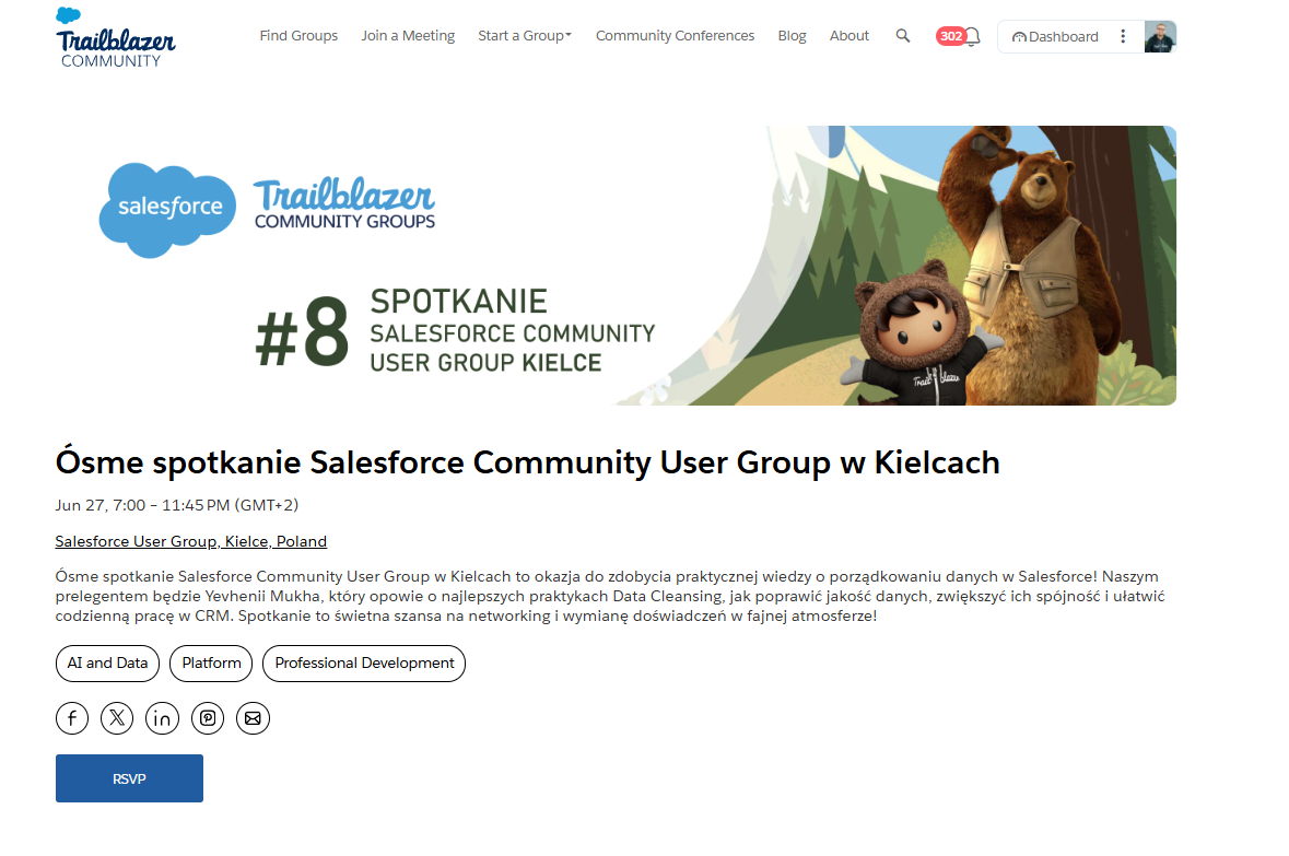 Ósme spotkanie Salesforce Community User Group w Kielcach